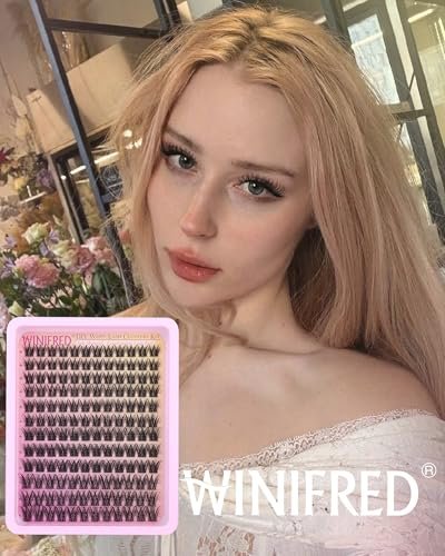 Winifred Wispy Lash Clusters Kit: DIY Natural Individual Eyelash Extensions – C Curve, 10-16mm, Black Avelisse