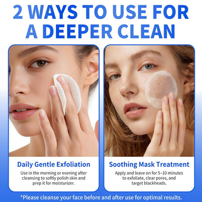 Mrlilei beauty BHA Salicylic Acid Toner Pads with Pore Care - Dual-Textured Facial Exfoliation Toner Pads with Glycolic Acid, Niacinamide Daily Face Skincare - 70 Pads + 4 Trial Pads