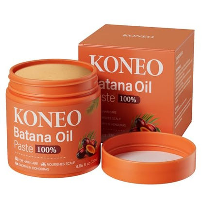 KONEO Hair Growth Cream with 100% Pure Batana Oil – Raw Batana Oil Paste from Honduras for Enhanced Thickness, Shine, and Reduced Breakage – 4.06 fl oz Avelisse