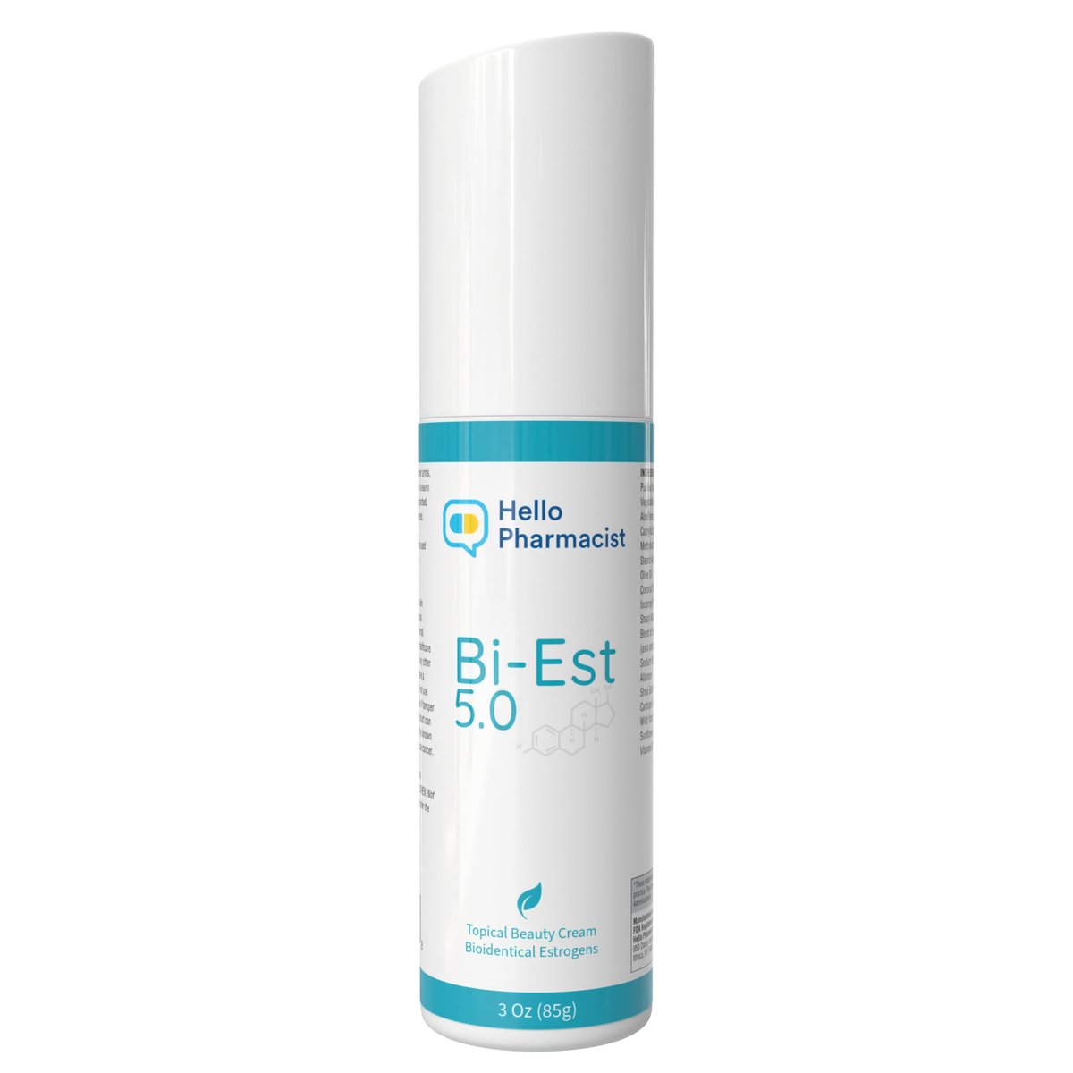 HelloPharmacist BiEst 5.0 Beauty Cream – New Smoother Formula with Hyaluronic Acid – 3 oz – Made in USA Avelisse