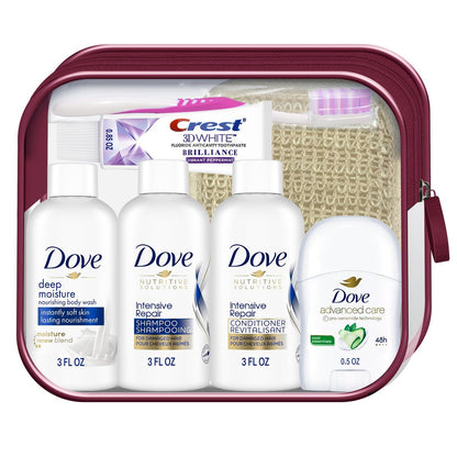 Convenience Kits International Women’s 10-Piece Toiletry Kit Featuring Dove