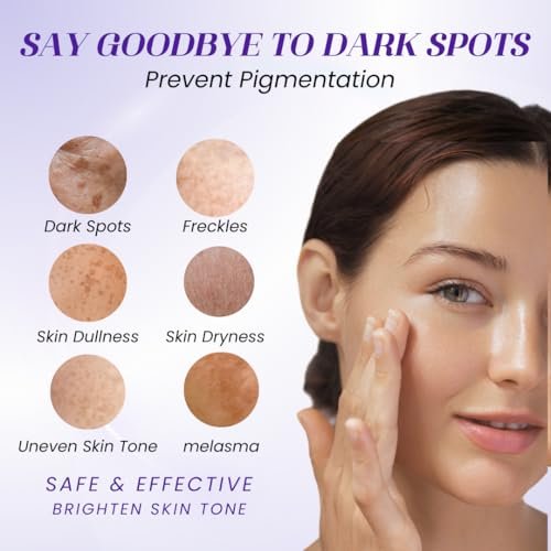 Rivocoda Hydraquinon0l Dark Spot Brightening Cream - 4% Bleaching Cream, Non-Irritating Hydrating Face Moisturizer for All Skin Types, 1oz Avelisse