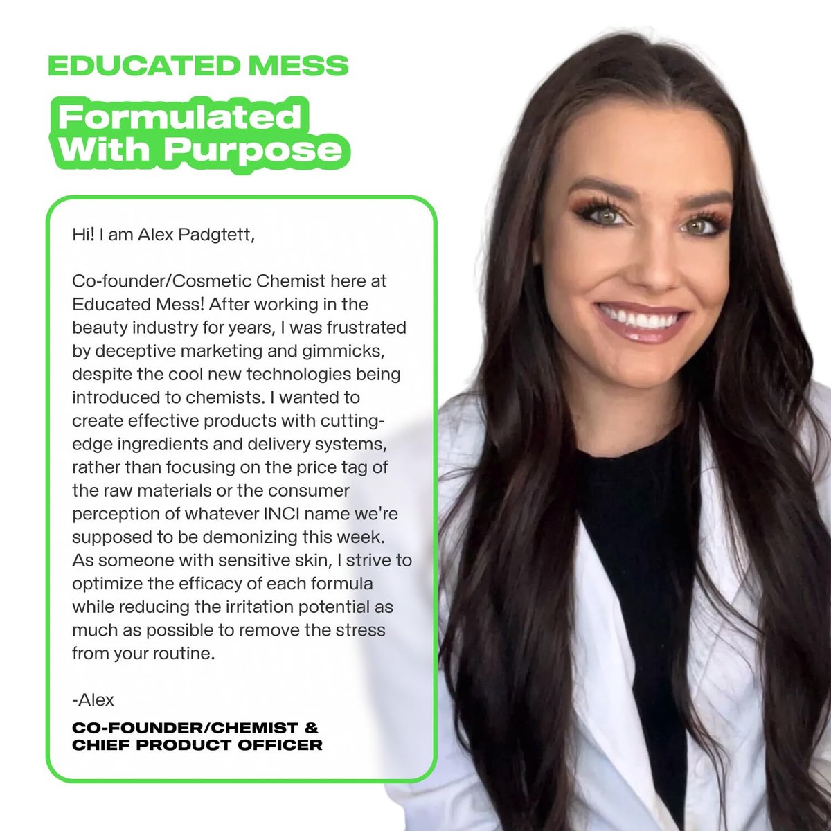 Educated Mess Grow A Pair Lash & Brow Enhancing Serum – Prostaglandin-Free, Non-Irritating Formula (5 ml / 0.17 fl oz) Avelisse