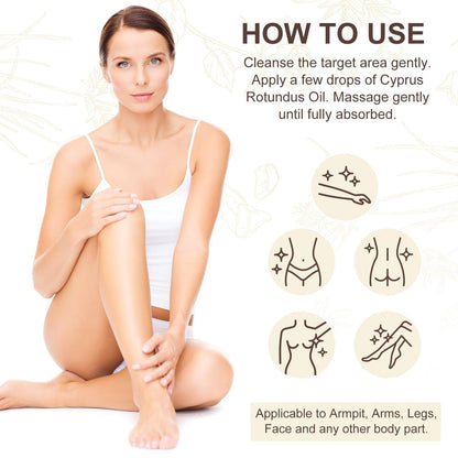 ITSDAWN Cyperus Rotundus Oil for Hair Removal – Natural Oil to Reduce Unwanted Hair & Soothe Skin, Moisturizing Body Oil for Smooth Skin, 2.02 Fl Oz