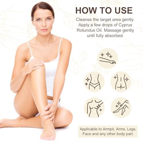 ITSDAWN Cyperus Rotundus Oil for Hair Removal – Natural Oil to Reduce Unwanted Hair & Soothe Skin, Moisturizing Body Oil for Smooth Skin, 2.02 Fl Oz - görsel 12