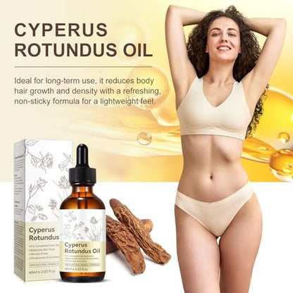 ITSDAWN Cyperus Rotundus Oil for Hair Removal – Natural Oil to Reduce Unwanted Hair & Soothe Skin, Moisturizing Body Oil for Smooth Skin, 2.02 Fl Oz