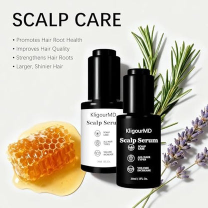 Official Hair Serum Bundle – Thinning Hair Treatment with Plant-Based Actives, Prevention & Treatment Scalp Serum for Men & Women, Reduces Hair Fall (2 x 1 Fl Oz) Avelisse