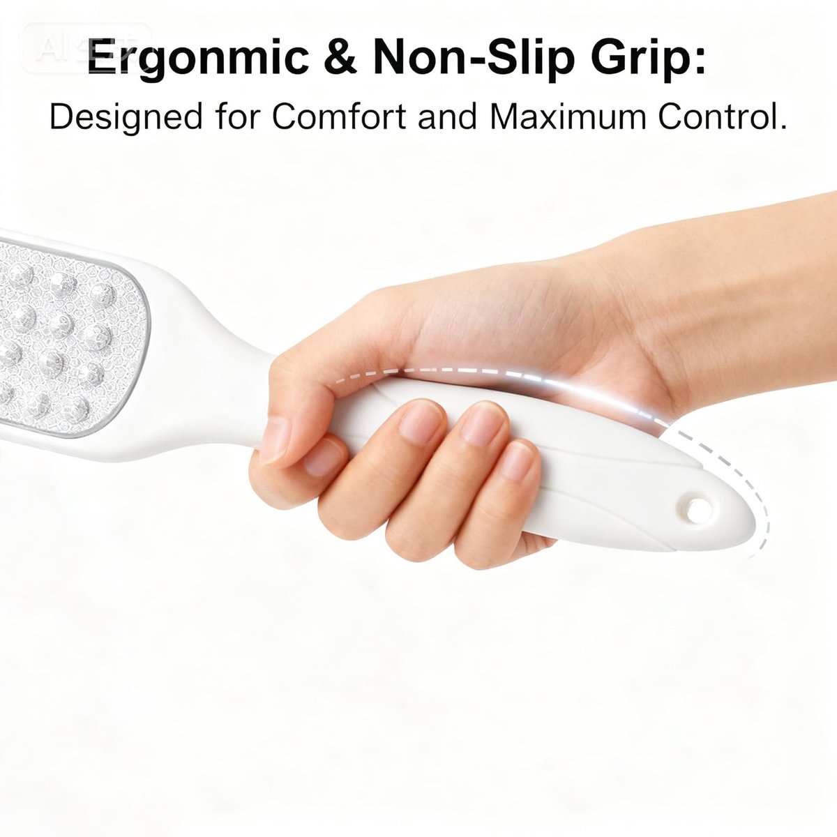 UZOQPAIZF Professional Callus Remover for Feet & Foot File - Gentle on Skin, Pedicure Tool for Hard Skin, Rough & Cracked Heels - Wet/Dry Use Foot Scraper & Dead Skin Remover - görsel 11