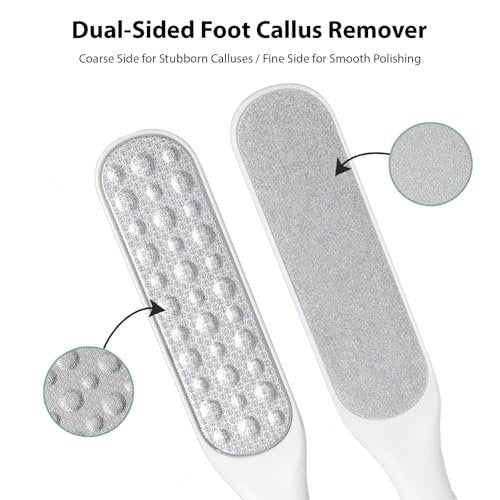 UZOQPAIZF Professional Callus Remover for Feet & Foot File - Gentle on Skin, Pedicure Tool for Hard Skin, Rough & Cracked Heels - Wet/Dry Use Foot Scraper & Dead Skin Remover - görsel 4