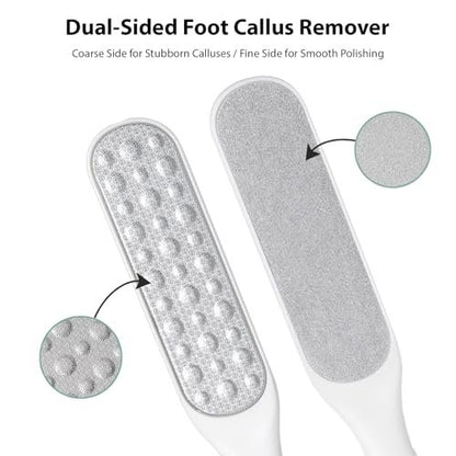 UZOQPAIZF Professional Callus Remover for Feet & Foot File - Gentle on Skin, Pedicure Tool for Hard Skin, Rough & Cracked Heels - Wet/Dry Use Foot Scraper & Dead Skin Remover