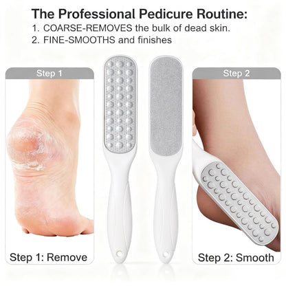 UZOQPAIZF Professional Callus Remover for Feet & Foot File - Gentle on Skin, Pedicure Tool for Hard Skin, Rough & Cracked Heels - Wet/Dry Use Foot Scraper & Dead Skin Remover
