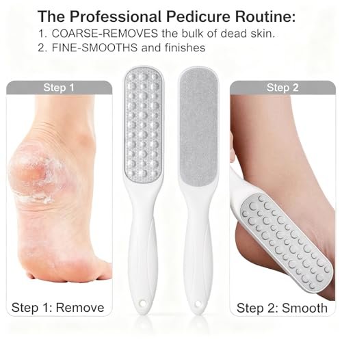 UZOQPAIZF Professional Callus Remover for Feet & Foot File - Gentle on Skin, Pedicure Tool for Hard Skin, Rough & Cracked Heels - Wet/Dry Use Foot Scraper & Dead Skin Remover - görsel 6