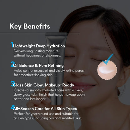 S.NATURE Limited Holiday Gift Set for Hydration & Glass Skin | Aqua Squalane Cream 60ml + Aqua Oasis Toner 12ml | Korean Skin Care Set Avelisse