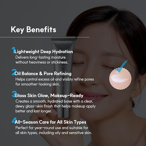 S.NATURE Limited Holiday Gift Set for Hydration & Glass Skin | Aqua Squalane Cream 60ml + Aqua Oasis Toner 12ml | Korean Skin Care Set Avelisse