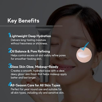 S.NATURE Limited Holiday Gift Set for Hydration & Glass Skin | Aqua Squalane Cream 60ml + Aqua Oasis Toner 12ml | Korean Skin Care Set Avelisse