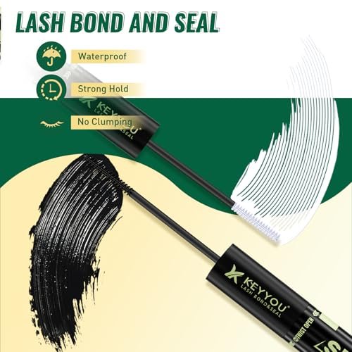 KEYYOU LASH Lash Clusters Kit Natural 144pcs 8-16MIX Wispy Lash Clusters C Curl with Bond and Seal, Remover, Applicators for DIY Fluffy Eyelash Clusters at Home - görsel 8