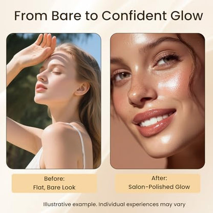 ZZILME Self Tanning Drops for Face & Body - Customizable Glow with Niacinamide, Vitamin C & Hyaluronic Acid, Gradual Sunless Tanner Serum, Non-Comedogenic Bronzing Drops 1.0 fl oz Avelisse