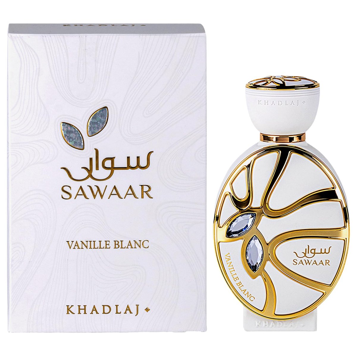 Khadlaj Sawaar Vanille Blanc – Extrait de Parfum 100 ml – Vanilla, Sweet, Woody Unisex Fragrance Avelisse
