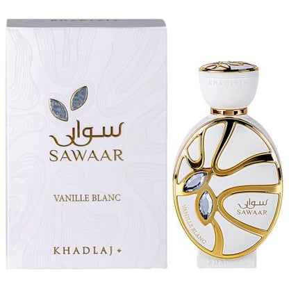 Khadlaj Sawaar Vanille Blanc – Extrait de Parfum 100 ml – Vanilla, Sweet, Woody Unisex Fragrance Avelisse