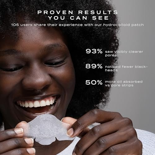 Vue Hydrocolloid Nose Patches - Nose Pore Strips for Blackheads, Sebum and Oil Control, Gentle for All Skin Types (8-Count) - görsel 8