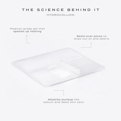 Vue Surface Clearing Patches - Large Pimple Patches for Face & Body, Hydrocolloid Acne Patch for Clusters, Breakouts and Oil Control, Gentle for Sensitive Skin (10-Count) Avelisse