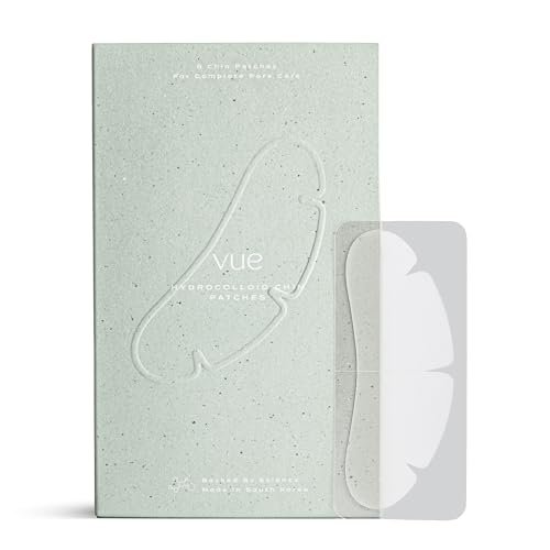 Vue Chin Patches – Hydrocolloid Pore Patches for Chin and Jawline Breakouts, Pimples, Oil Control and Texture Smoothing, Gentle for All Skin Types (8 Count) Avelisse