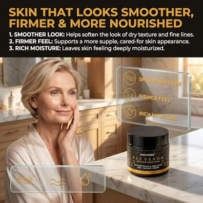 Bee Venom Cream – Natural Anti-Aging & Firming Moisturizer for Dry, Mature & Stressed Skin, 2.1 oz Avelisse