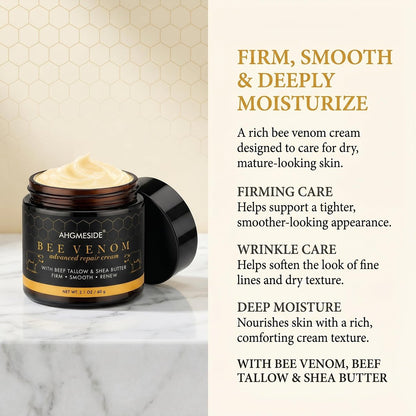 Bee Venom Cream – Natural Anti-Aging & Firming Moisturizer for Dry, Mature & Stressed Skin, 2.1 oz Avelisse
