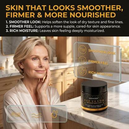 Bee Venom Cream – Natural Anti-Aging & Firming Moisturizer for Dry, Mature & Stressed Skin, 2.1 oz Avelisse