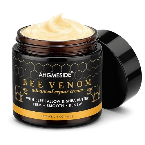 Bee Venom Cream – Natural Anti-Aging & Firming Moisturizer for Dry, Mature & Stressed Skin, 2.1 oz Avelisse