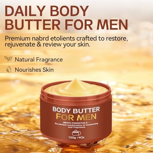 Paistely 2-Pack Body Butter for Men – Pheromone Scented Body Cream, Deep Hydration & All-Day Fragrance, 8 oz Total Avelisse