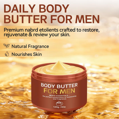 Paistely 2-Pack Body Butter for Men – Pheromone Scented Body Cream, Deep Hydration & All-Day Fragrance, 8 oz Total Avelisse