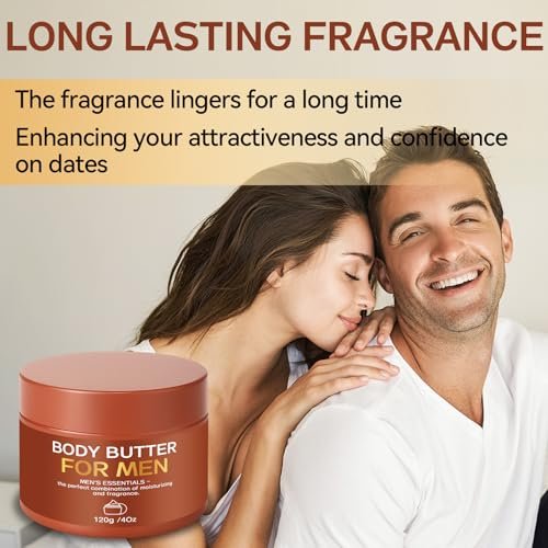Paistely 2-Pack Body Butter for Men – Pheromone Scented Body Cream, Deep Hydration & All-Day Fragrance, 8 oz Total Avelisse