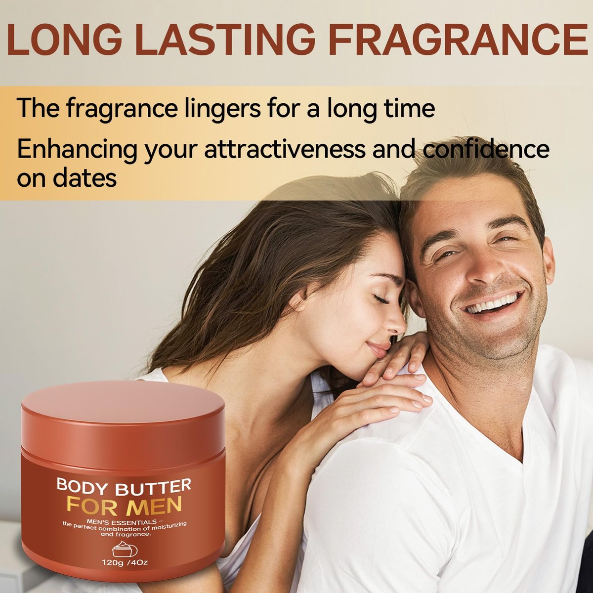 Paistely 2-Pack Body Butter for Men – Pheromone Scented Body Cream, Deep Hydration & All-Day Fragrance, 8 oz Total Avelisse
