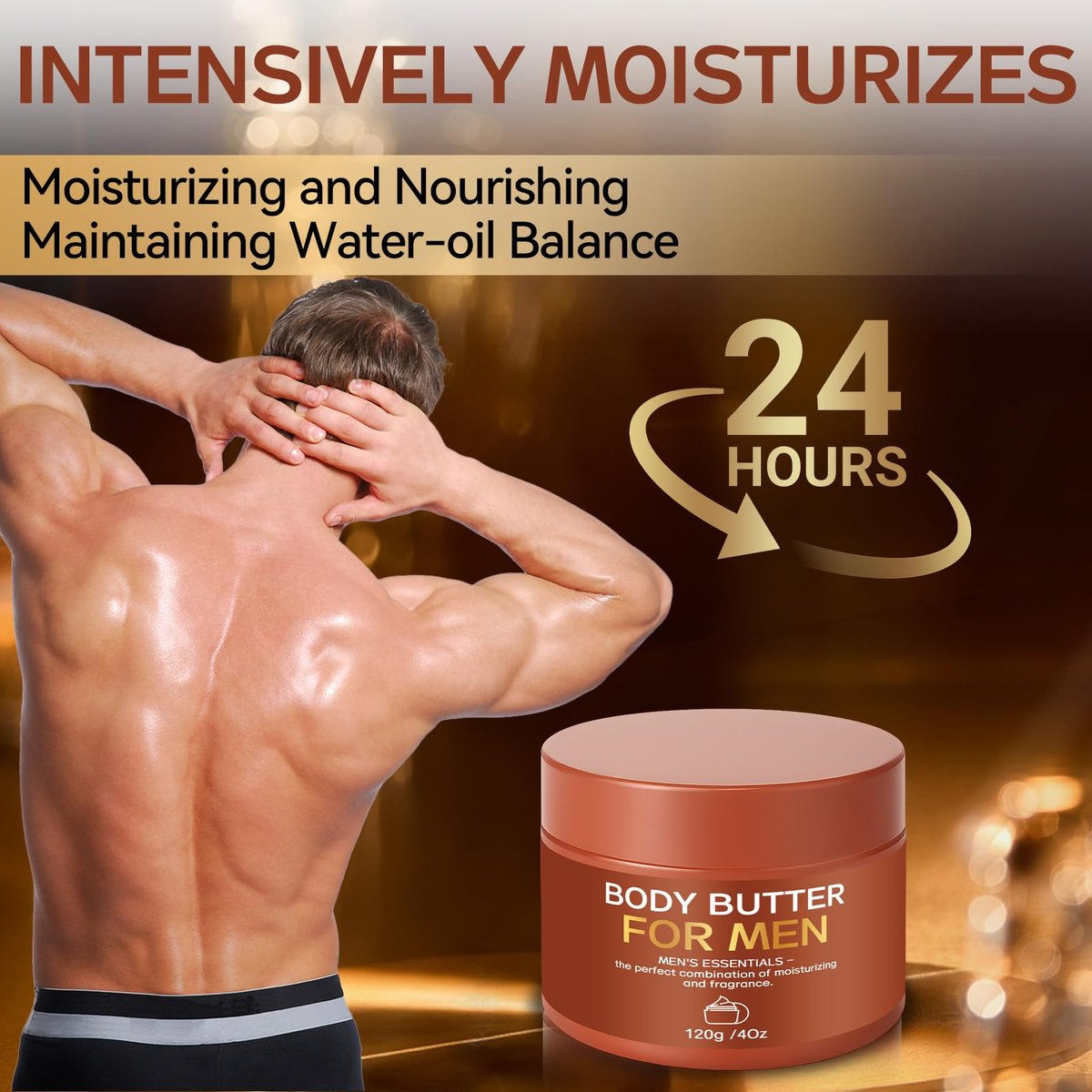 Paistely 2-Pack Body Butter for Men – Pheromone Scented Body Cream, Deep Hydration & All-Day Fragrance, 8 oz Total Avelisse