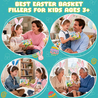 Easter Potions Bath Bombs for Kids with Surprise Toys Inside, 4-Pack Colorful Foam Explosion Bath Toys, Teen Easter Basket Stuffers for Boys & Girls Ages 4-12 Avelisse