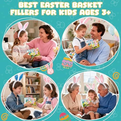 Easter Potions Bath Bombs for Kids with Surprise Toys Inside, 4-Pack Colorful Foam Explosion Bath Toys, Teen Easter Basket Stuffers for Boys & Girls Ages 4-12 Avelisse