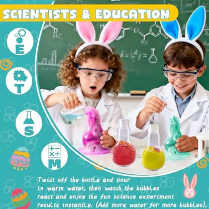Easter Potions Bath Bombs for Kids with Surprise Toys Inside, 4-Pack Colorful Foam Explosion Bath Toys, Teen Easter Basket Stuffers for Boys & Girls Ages 4-12 Avelisse