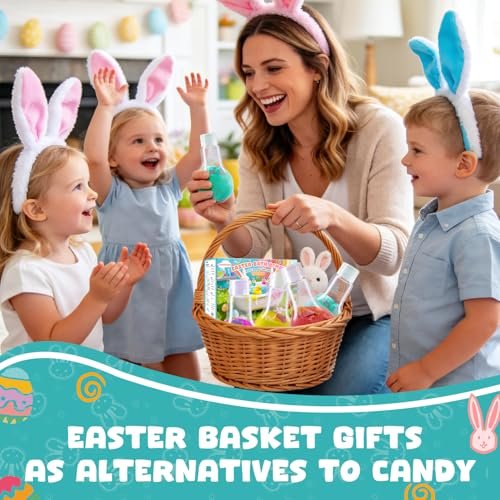 Easter Potions Bath Bombs for Kids with Surprise Toys Inside, 4-Pack Colorful Foam Explosion Bath Toys, Teen Easter Basket Stuffers for Boys & Girls Ages 4-12 Avelisse