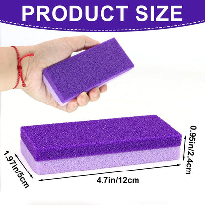 Uncle Yang Pumice Stone for Feet 4 Pack - Double Sided Pedicure Tools for Callus Removal and Dead Skin