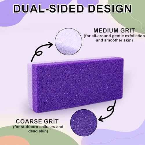 Uncle Yang Pumice Stone for Feet 4 Pack - Double Sided Pedicure Tools for Callus Removal and Dead Skin - görsel 5