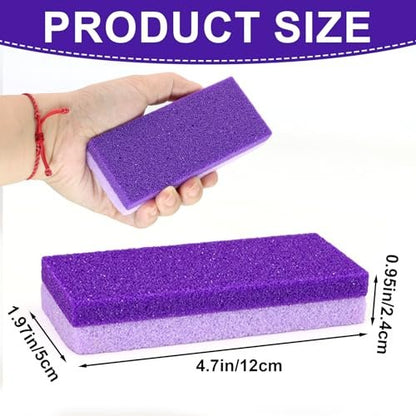 Uncle Yang Pumice Stone for Feet 4 Pack - Double Sided Pedicure Tools for Callus Removal and Dead Skin