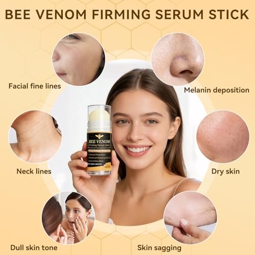 Bee Venom Firming Serum Stick - 2 Pack Anti Wrinkle Face Cream for Deep Wrinkle Repair, Firming, Hydrating and Lifting - Suitable for All Skin Types Avelisse