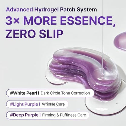 CENTELLIAN 24 360 Shot PDRN Glowing Eye Patch (6 Sets, 12ea) – Instant Depuffing & Dark Circle Revitalizing Hydrogel Under Eye Patches with PDRN, Retinol & Glutathione Avelisse