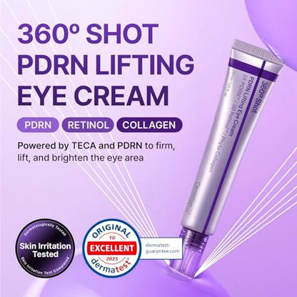 Centellian24 360 Shot PDRN Firming Eye Cream 30ml – Anti-Aging Retinol Eye Cream for Hooded Eyes, Wrinkle Smoothing, Firming Hydrating Care for Under-Eye Bags, Crow’s Feet & Dark Circles Avelisse