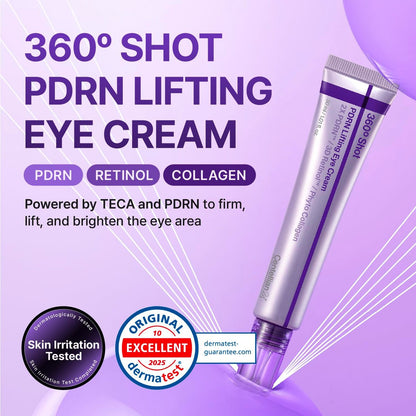 Centellian24 360 Shot PDRN Firming Eye Cream 30ml – Anti-Aging Retinol Eye Cream for Hooded Eyes, Wrinkle Smoothing, Firming Hydrating Care for Under-Eye Bags, Crow’s Feet & Dark Circles Avelisse