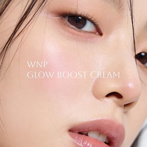 WNP 99% Pure Rose PDRN Glo Boost Highlight Moisturizing Cream - Natural Glow Enhancer with Hyaluronic Acid, 2% Niacinamide, Peptides, Salmon DNA for Glass Skin (40ml / 1.35 oz) Avelisse