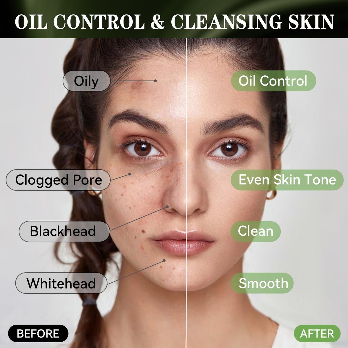 Charcoal Peel Off Face Mask for Blackhead Removal – Deep Pore Cleansing Mask with Brush & Extractor Tool, 3.53 oz Avelisse
