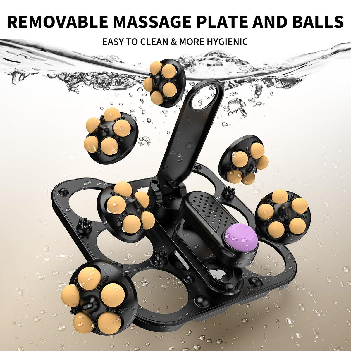 Omnqira Collapsible Foot Spa Bath with Heat and Massage – Motorized Shiatsu Foot Massager Tub for Plantar Fasciitis & Stress Relief, Temp Control, Bubbles, Remote, Pedicure Spa at Home (Grey) Avelisse
