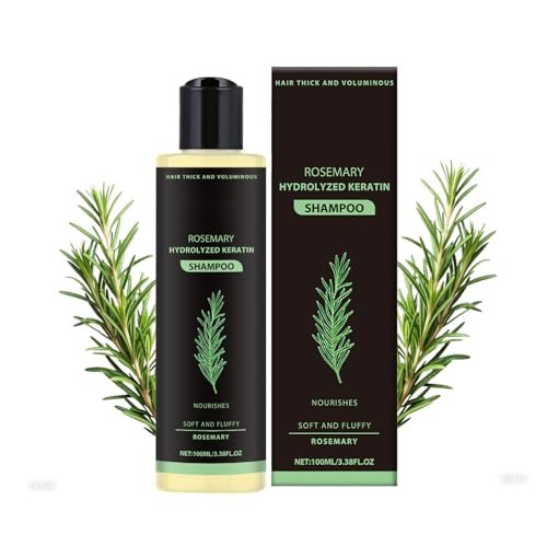 SURORAIN Rosemary Keratin Shampoo – Gently Cleanses, Nourishes & Strengthens Hair, Adds Shine, Reduces Frizz, 3.38 fl oz - görsel 2